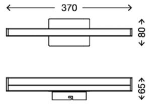 Briloner 2206-018 - LED Kúpeľňové osvetlenie zrkadla SPLASH LED/6W/230V IP23