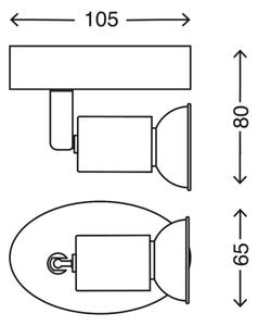 Briloner 2767-016 - LED Nástenné bodové svietidlo 1xGU10/3W/230V biela