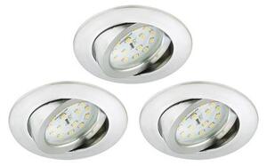 Briloner 8312-039 - SADA 3x LED Kúpeľňové podhľadové svietidlo LED/5W/230V IP23