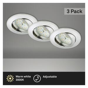 Briloner 8312-039 - SADA 3x LED Kúpeľňové podhľadové svietidlo LED/5W/230V IP23