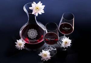 Svadobný set na víno Kvitnúca mandala (1+2)