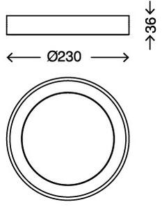 Briloner 7300-012 - LED Stropné svietidlo LED/18W/230V