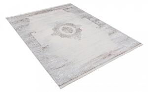 Dizajnový vintage koberec so vzorom v krémovej farbe Šírka: 80 cm | Dĺžka: 150 cm