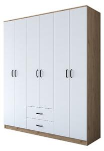 Kalune Design Šatníková skriňa BA 113 180 cm orech/biela