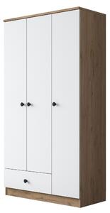 Kalune Design Šatníková skriňa BA 117 90 cm orech/biela