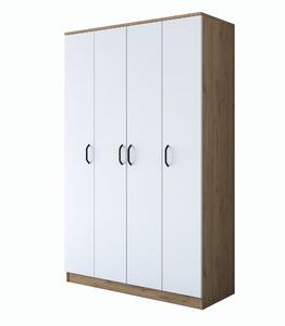 Kalune Design Šatníková skriňa BA 116 120 cm orech/biela
