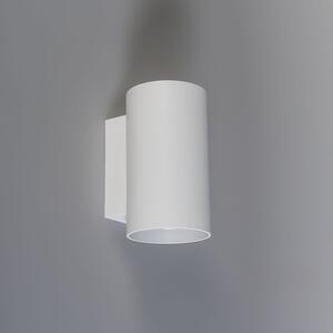 Sada 2 moderných nástenných lámp guľatej bielej farby - Sandy