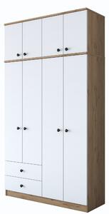Kalune Design Šatníková skriňa BA 121 120 cm orech/biela