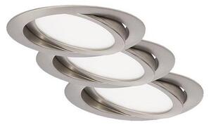 Briloner 7116-432 - SADA 3x LED Kúpeľňové svietidlo FLAT IN LED/9W/230V IP23