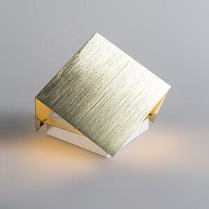 Sada 2 moderných zlatých nástenných lámp - Cube