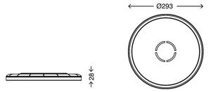 Briloner 3391-014 - LED Stropné svietidlo FREE LED/18W/230V pr. 29 cm