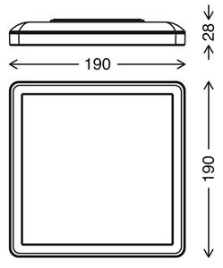Briloner 7153-416 - LED Stropné svietidlo SLIM LED/12W/230V