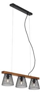 Briloner 4077-035 - Luster na lanku WOOD & STYLE 3xE14/25W/230V