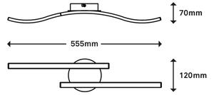 Briloner 3449-015 - LED Prisadený luster GO 2xLED/6W/230V
