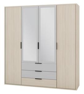 Szynaka Šatníková skriňa Ryga 02 187 cm dub Riva/šedá