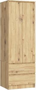 Ak furniture Šatníková skriňa STAR 60 cm dub artisan