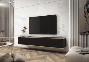 TV stolík Olek 175 cm, čierný