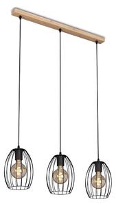 Brilo - Luster na lanku WAKTU 3xE27/60W/230V kaučukovník