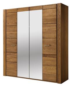Szynaka Šatníková skriňa Velvet II 77 205 cm z masívu dub rustikálny
