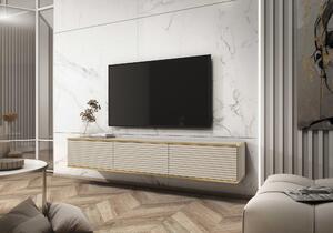 TV stolík Olek 175 cm so vzorom, bežový