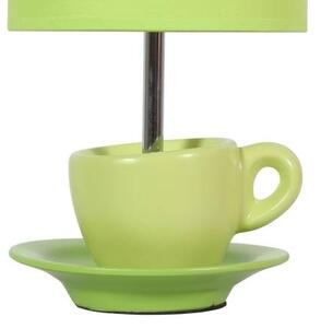 Stolná lampa CYNKA zelená šálka, 1/E14, H31cm