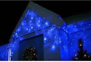 SPRINGOS LED kvaple - 14,5m, 300LED, 8 funkcií, IP44, modrá