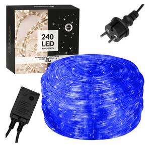 SPRINGOS LED svetelná hadica - 20m, 480LED, 8 funkcií, IP44, modrá