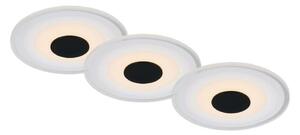 Briloner - SADA 3x LED Kúpeľňové podhľadové svietidlo LED/6W/230V IP44 čierna
