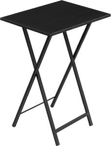 Skladací odkladací stolík Vasagle Abby 48 cm čierny