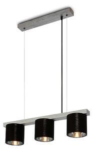 Briloner - Luster na lanku LURI 3xE14/25W/230V kaučukovník