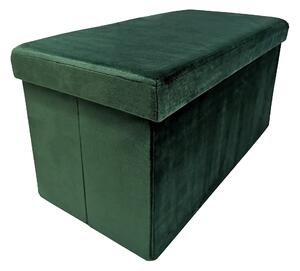 Kontrast Skladací taburet PERFECT DUO 60x30 cm tmavozelený