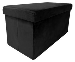 Kontrast Skladací taburet PERFECT DUO 60x30 cm čierny