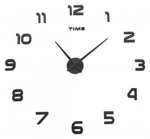 TZB Nástenné hodiny DIY NEPRI 65 – 130 cm – čierne 3D