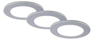 Brilo - SADA 3x LED Kúpeľňové podhľadové svietidlo LED/4W/230V IP44 strieborná