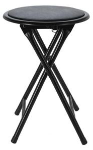 H&S Decoration Skladacia stolička MARSHLE 45 cm čierna
