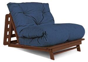 MarLiving Skladacie kreslo futon LAYTI 03 90 cm z masívu/modré