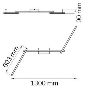 Wofi 9163.03.01.0000 - LED Prisadený luster CLAY 3xLED/10W/230V