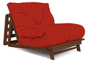 MarLiving Skladacie kreslo futon LAYTI 03 90 cm z masívu/červené