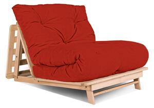 MarLiving Skladacie kreslo LAYTI 02 90 cm z masívu/červené