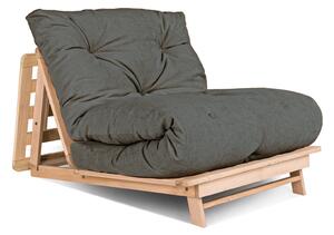 MarLiving Skladacie kreslo LAYTI 02 90 cm z masívu/sivá
