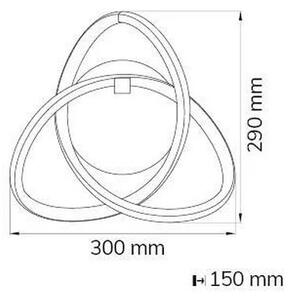 Wofi 4134.01.88.9000 - LED Nástenné svietidlo INDIGO LED/14W/230V