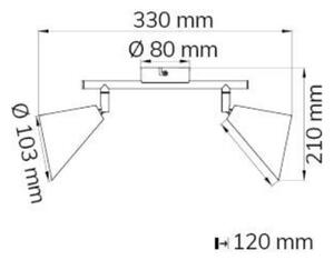 Wofi 10158 - Bodové svietidlo GLORIA 2xE14/28W/230V