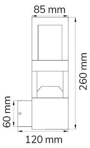 Wofi 12244 - LED Vonkajšie nástenné svietidlo SIERRA LED/10W/230V IP54