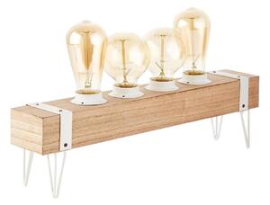 Brilliant - Stolná lampa WHITEWOOD 4xE27/60W/230V