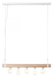 Brilliant - Luster na lanku WHITEWOOD 5xE27/30W/230V