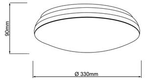 Brilliant - LED RGBW Stmievateľné stropné svietidlo MIDWAY LED/14W/230V + DO