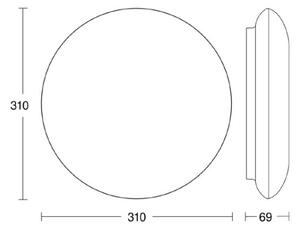Steinel 035440 - LED Vonkajšie svietidlo so senzorom QUATTRO LED/10W/230V IP54