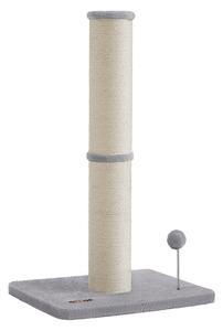 SONGMICS Škrabadlo pre mačky Caddy 85 cm sivé/béžové