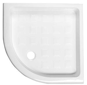 Kerasan, RETRO keramická sprchová vanička, štvrťkruh 90x90x20cm, R550, 133901