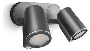 Steinel 058647 - Vonkajšie svietidlo so senzorom SPOT DUO 2xGU10/7,5W/230V IP44